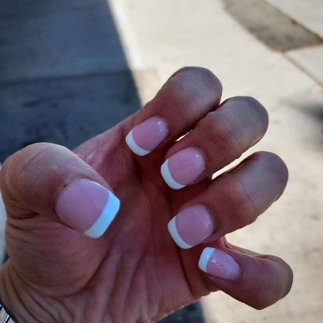 Soft blue French